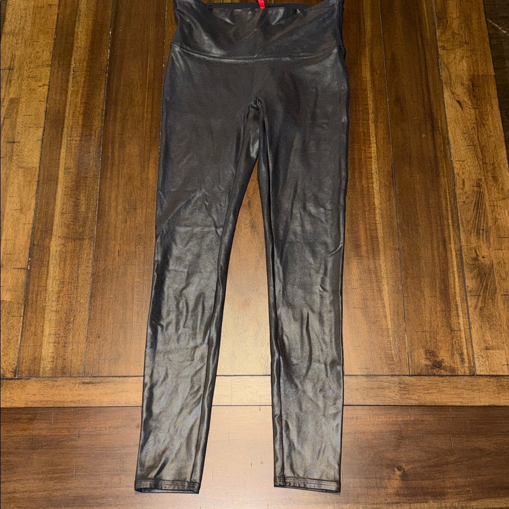 Spanx Faux Leather Leggings for Women, Size M - Black Medium